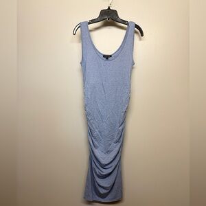 Isabella Oliver Heather Blue Grey Knit Stretch Dress SIZE S